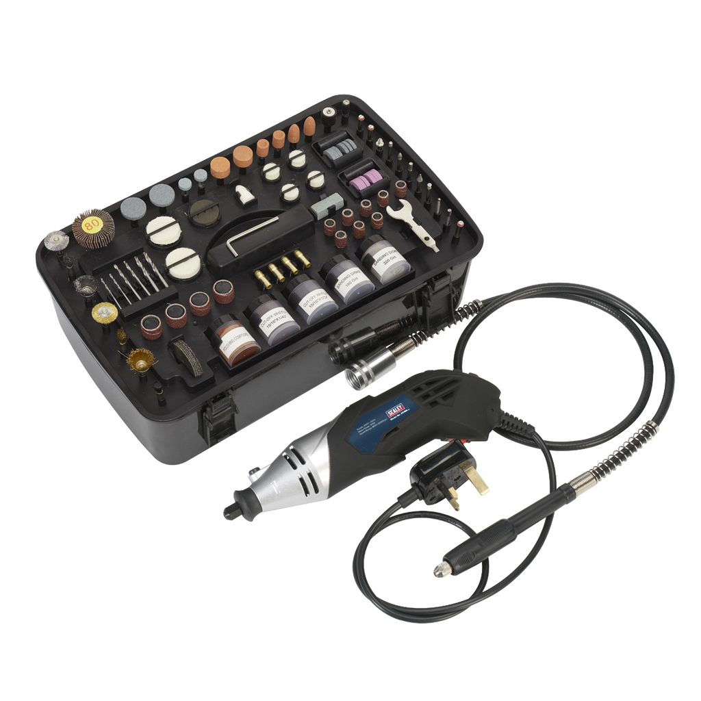 Multipurpose Rotary Tool & Engraver Kit 230V 219pc E5188
