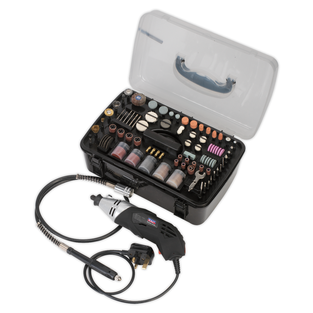 Multipurpose Rotary Tool & Engraver Kit 230V 219pc E5188