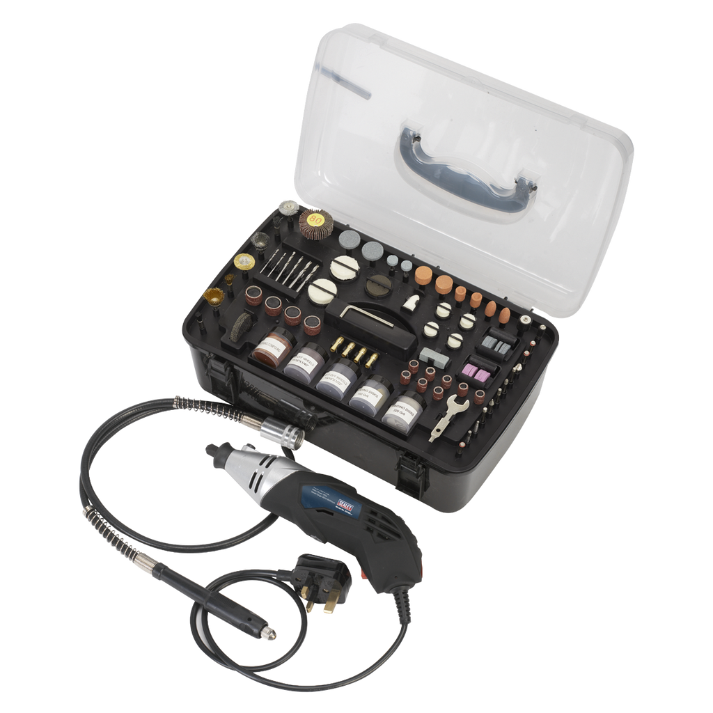 Multipurpose Rotary Tool & Engraver Kit 230V 219pc E5188