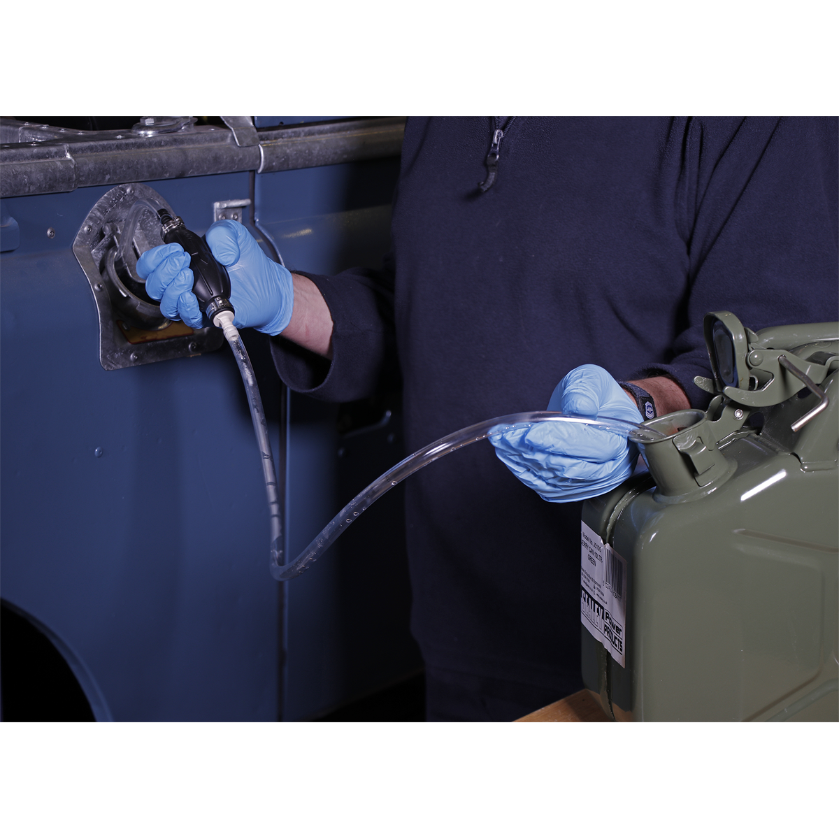 Emergency Fuel Transfer Syphon Pump for Petrol/Diesel/Water/Low Viscosity Fluids with 2m Hose EC96