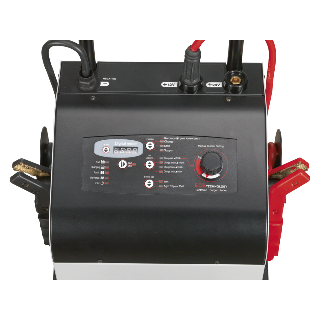 12/24V Electronic Charger Maintainer/Starter 100/650A ECS650