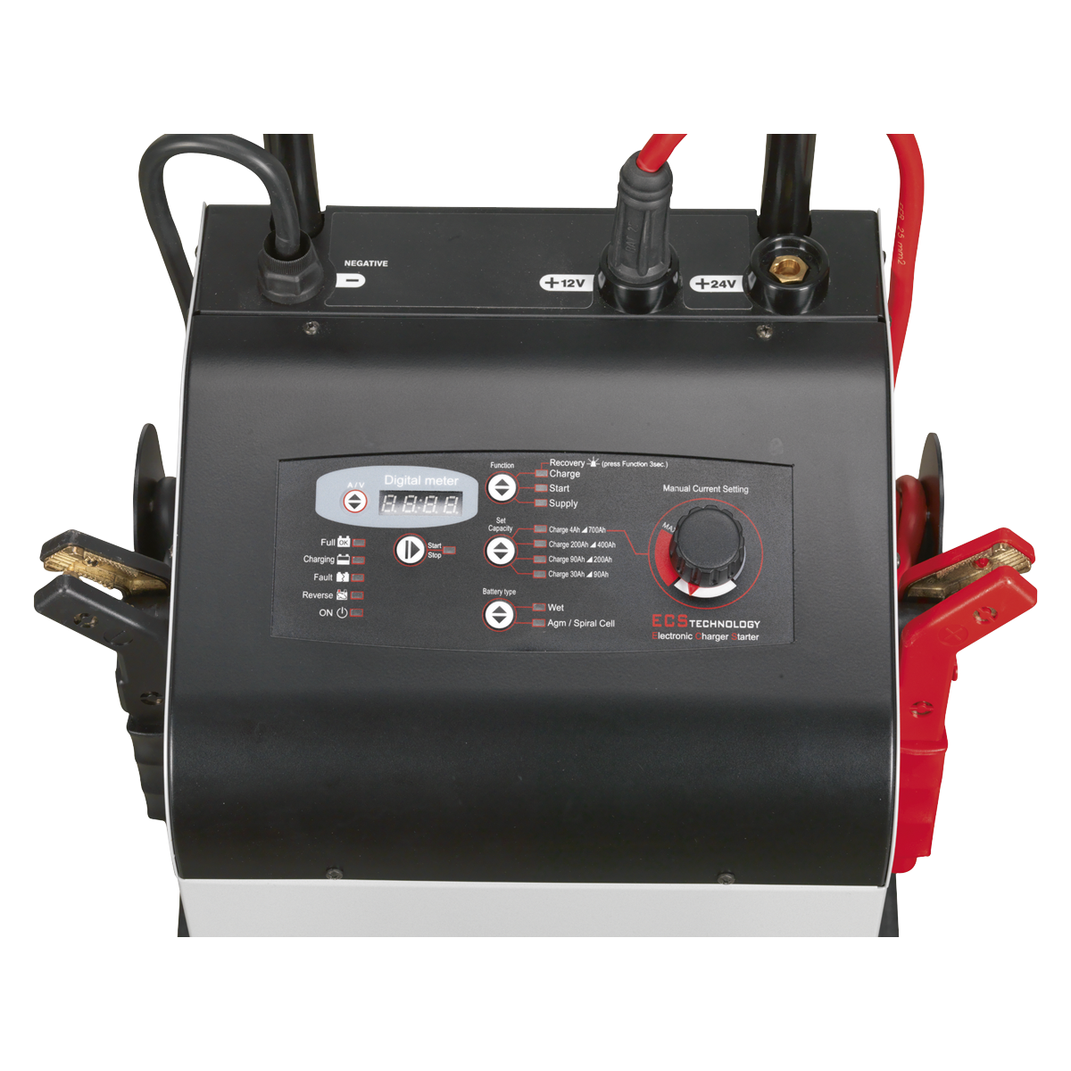 12/24V Electronic Charger Maintainer/Starter 100/650A ECS650
