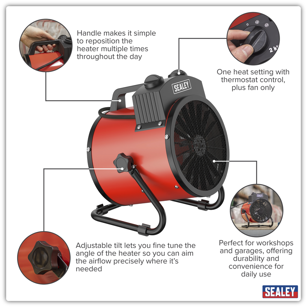 Industrial Fan Heater 2000W/230V EH2001
