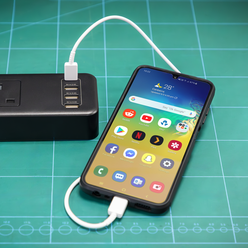 2.6m Extension Lead with USB Ports - Black EL34USBB