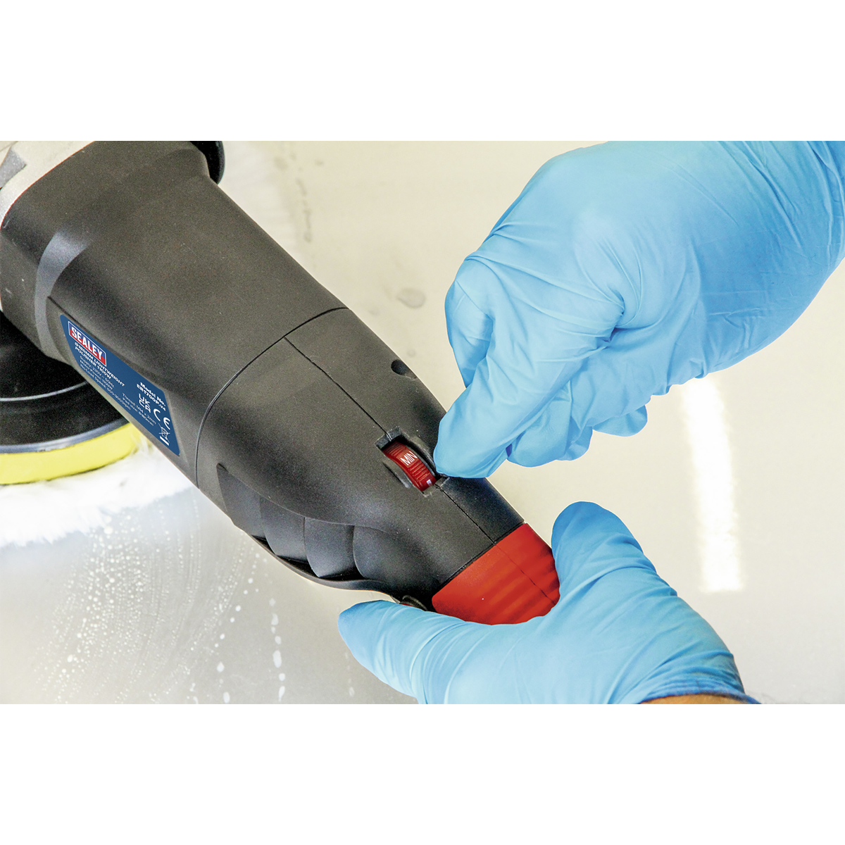 180mm Lightweight Variable Speed Rotary Polisher 1100W/230V ER1700P
