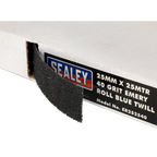Emery Roll 40Grit 25mm x 25m - Blue Twill ER252540