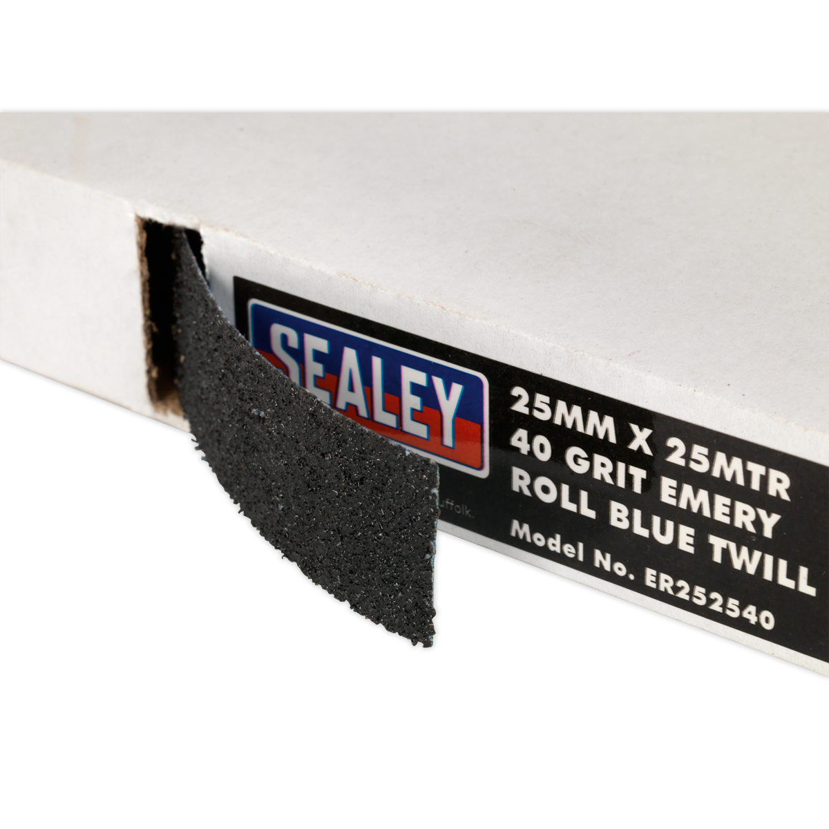 Emery Roll 40Grit 25mm x 25m - Blue Twill ER252540