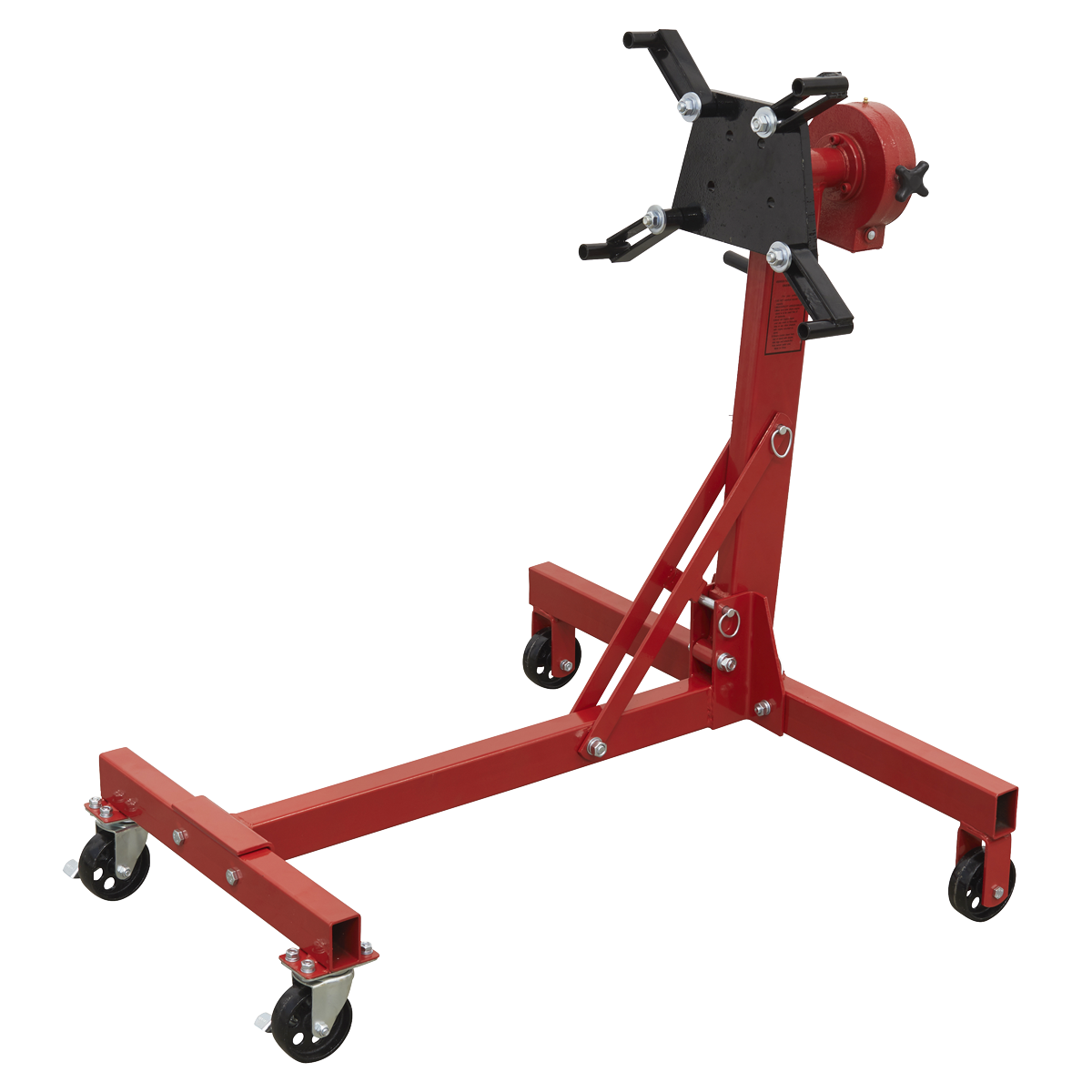 Folding 360º Rotating Engine Stand with Geared Handle Drive 450kg Capacity ES480D