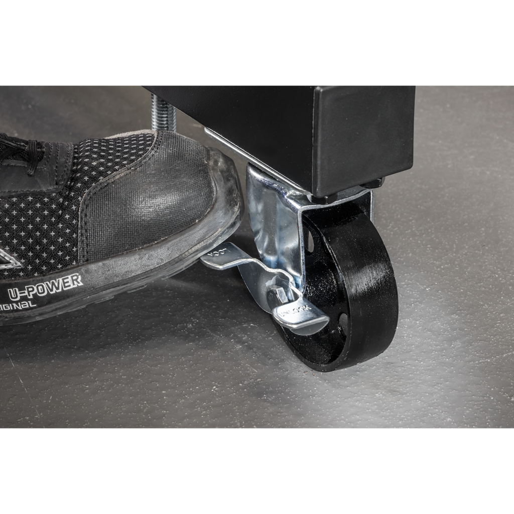 Folding 360º Rotating Engine Stand with Geared Handle & Drain Pan ES680DS