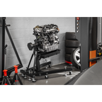 Folding 360º Rotating Engine Stand with Geared Handle & Drain Pan ES680DS