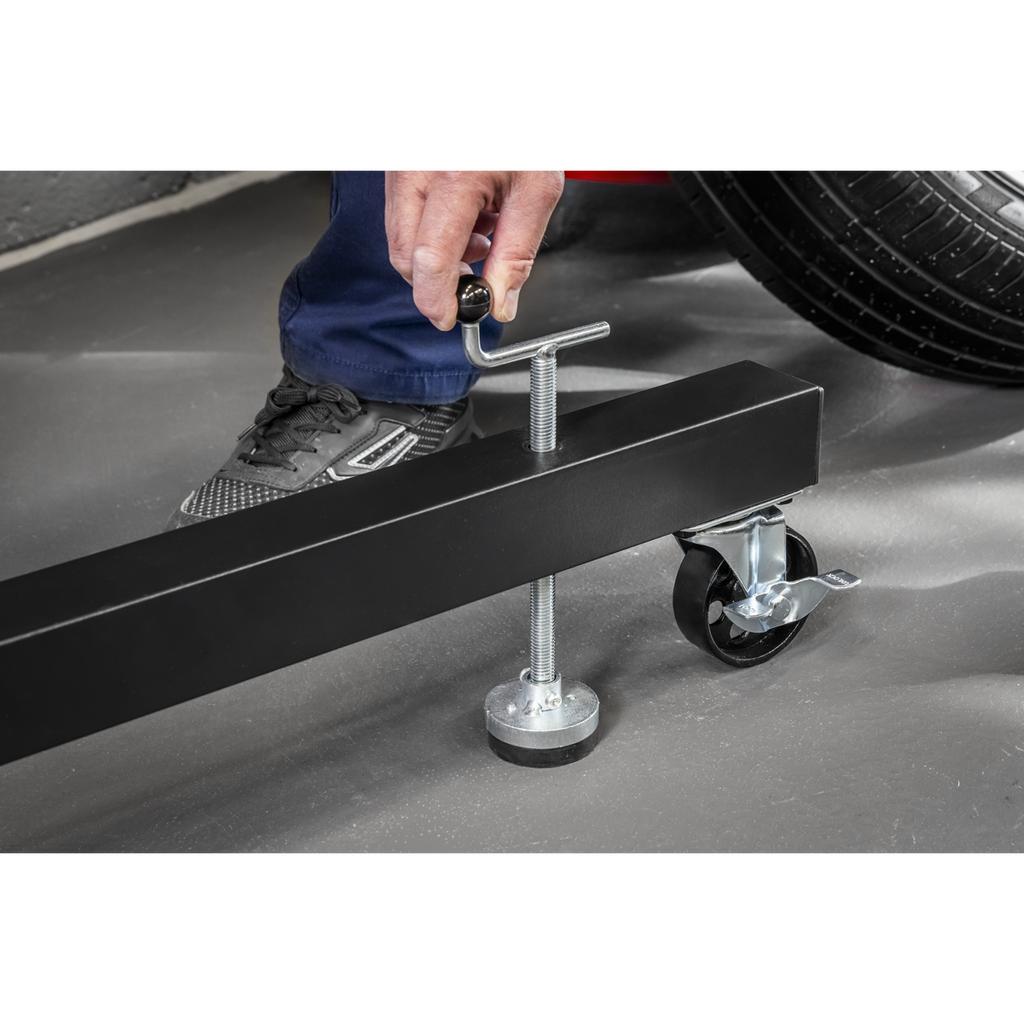 Folding 360º Rotating Engine Stand with Geared Handle & Drain Pan ES680DS