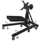 Folding 360º Rotating Engine Stand with Geared Handle & Drain Pan ES680DS