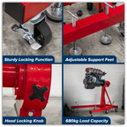 Folding 360º Rotating Engine Stand with Geared Handle Drive 680kg Capacity ES680D