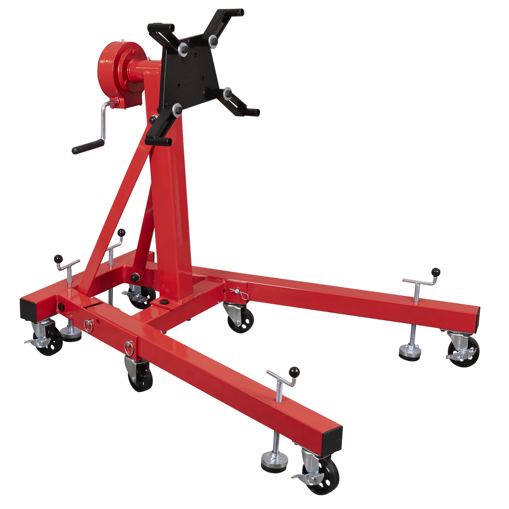 Folding 360º Rotating Engine Stand with Geared Handle Drive 680kg Capacity ES680D