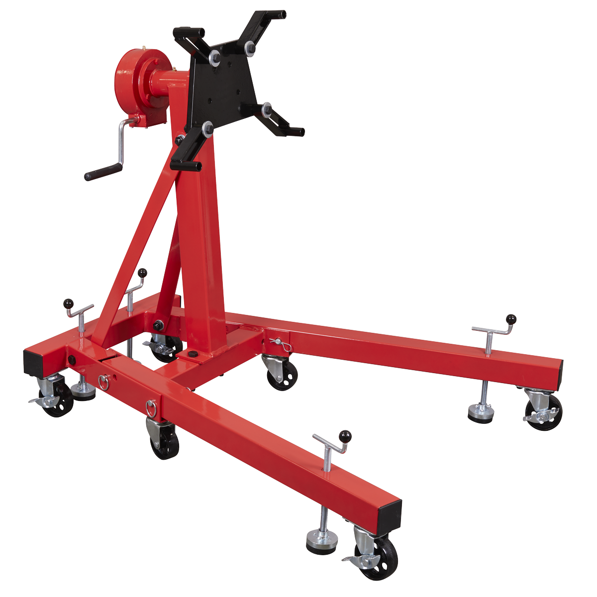 Folding 360º Rotating Engine Stand with Geared Handle Drive 680kg Capacity ES680D