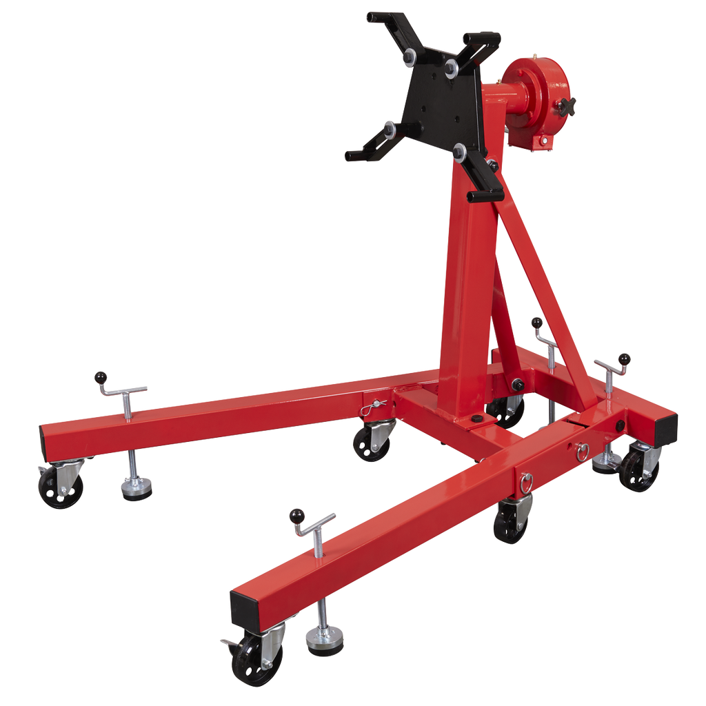 Folding 360º Rotating Engine Stand with Geared Handle Drive 680kg Capacity ES680D