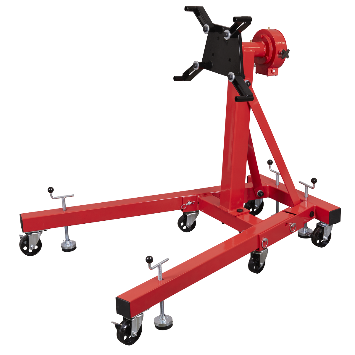 Folding 360º Rotating Engine Stand with Geared Handle Drive 680kg Capacity ES680D