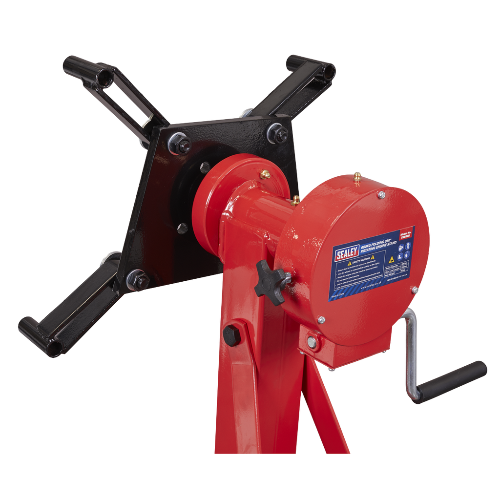 Folding 360º Rotating Engine Stand with Geared Handle Drive 680kg Capacity ES680D