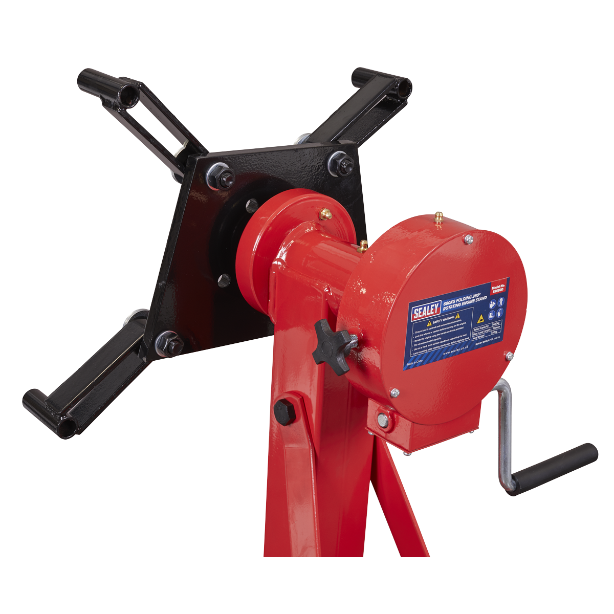Folding 360º Rotating Engine Stand with Geared Handle Drive 680kg Capacity ES680D