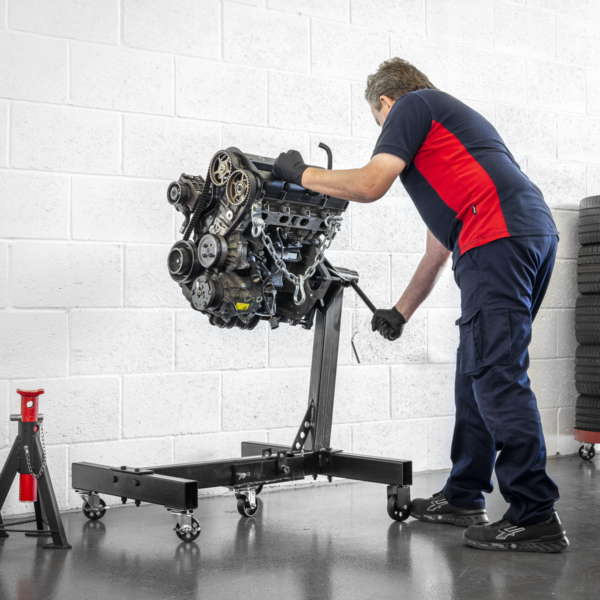 Folding Engine Stand 680kg Capacity ES680F
