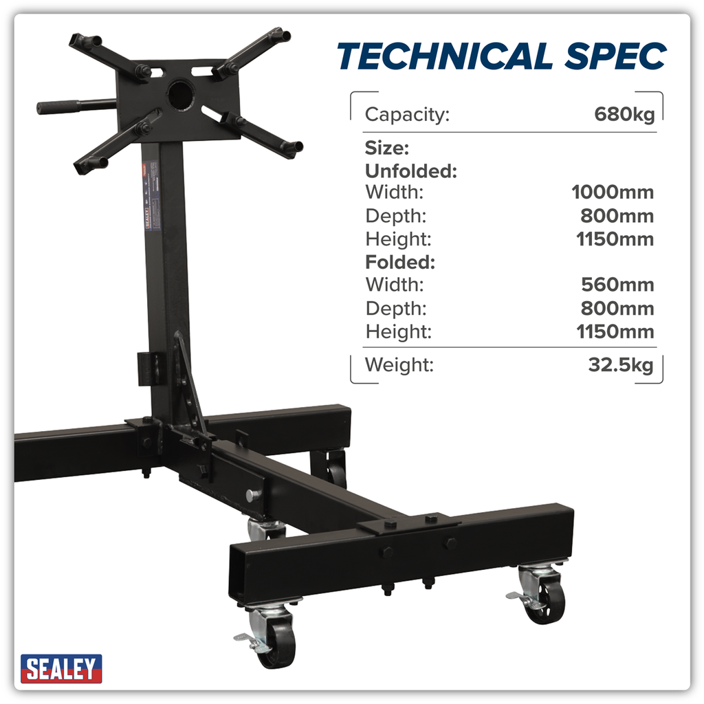 Folding Engine Stand 680kg Capacity ES680F