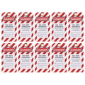 Safety Lockout Tag 10pc EV17