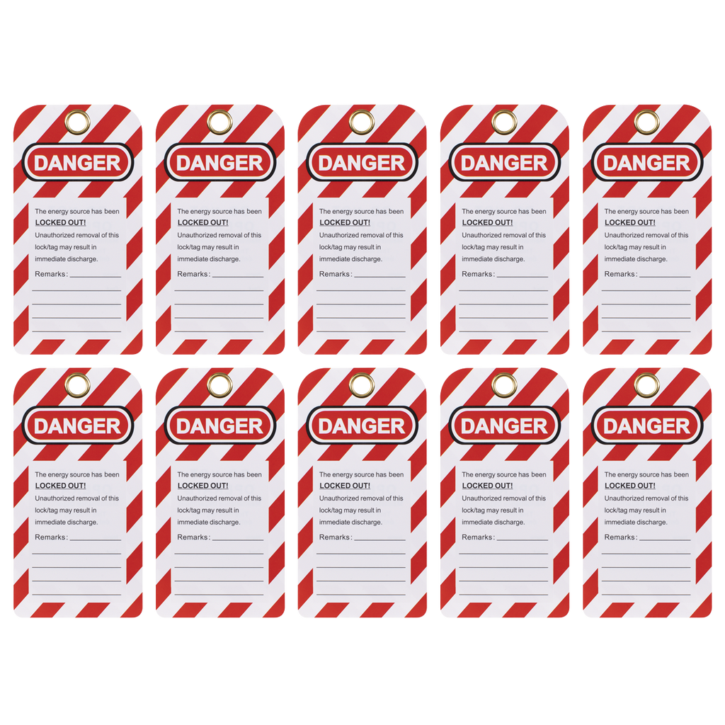 Safety Lockout Tag 10pc EV17