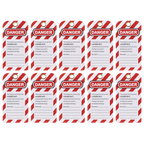 Safety Lockout Tag 10pc EV17