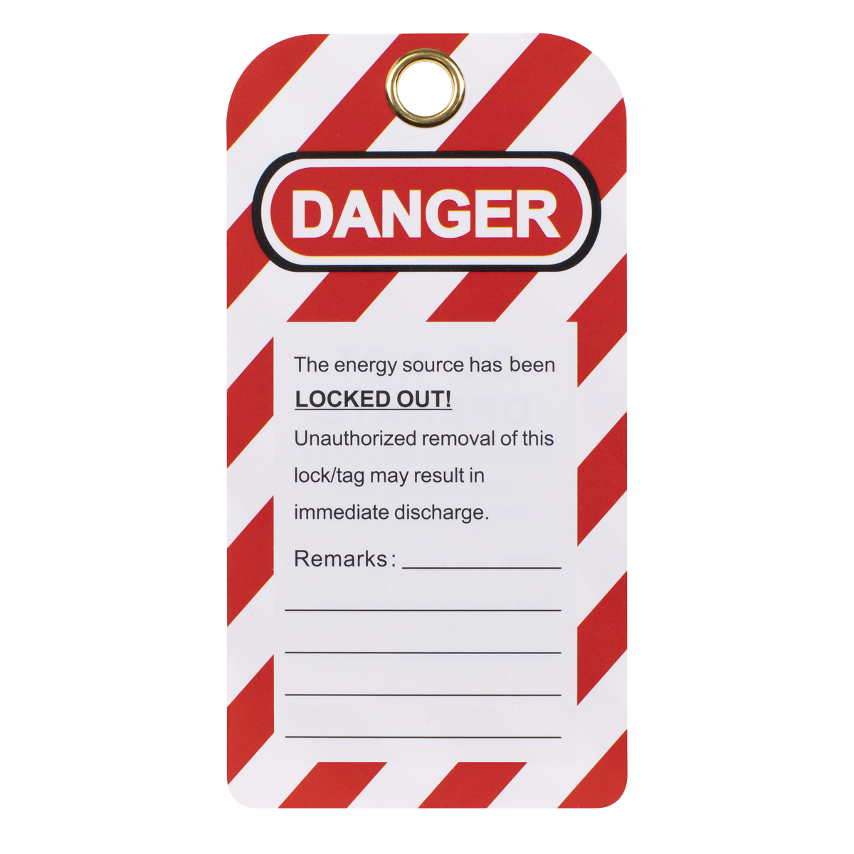 Safety Lockout Tag 10pc EV17