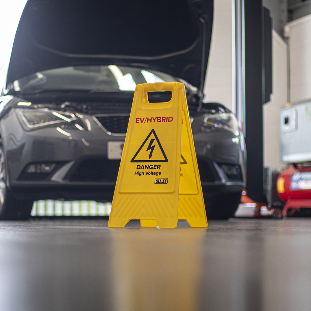 EV/Hybrid Floor Warning Signs - Pack of 2 EV19