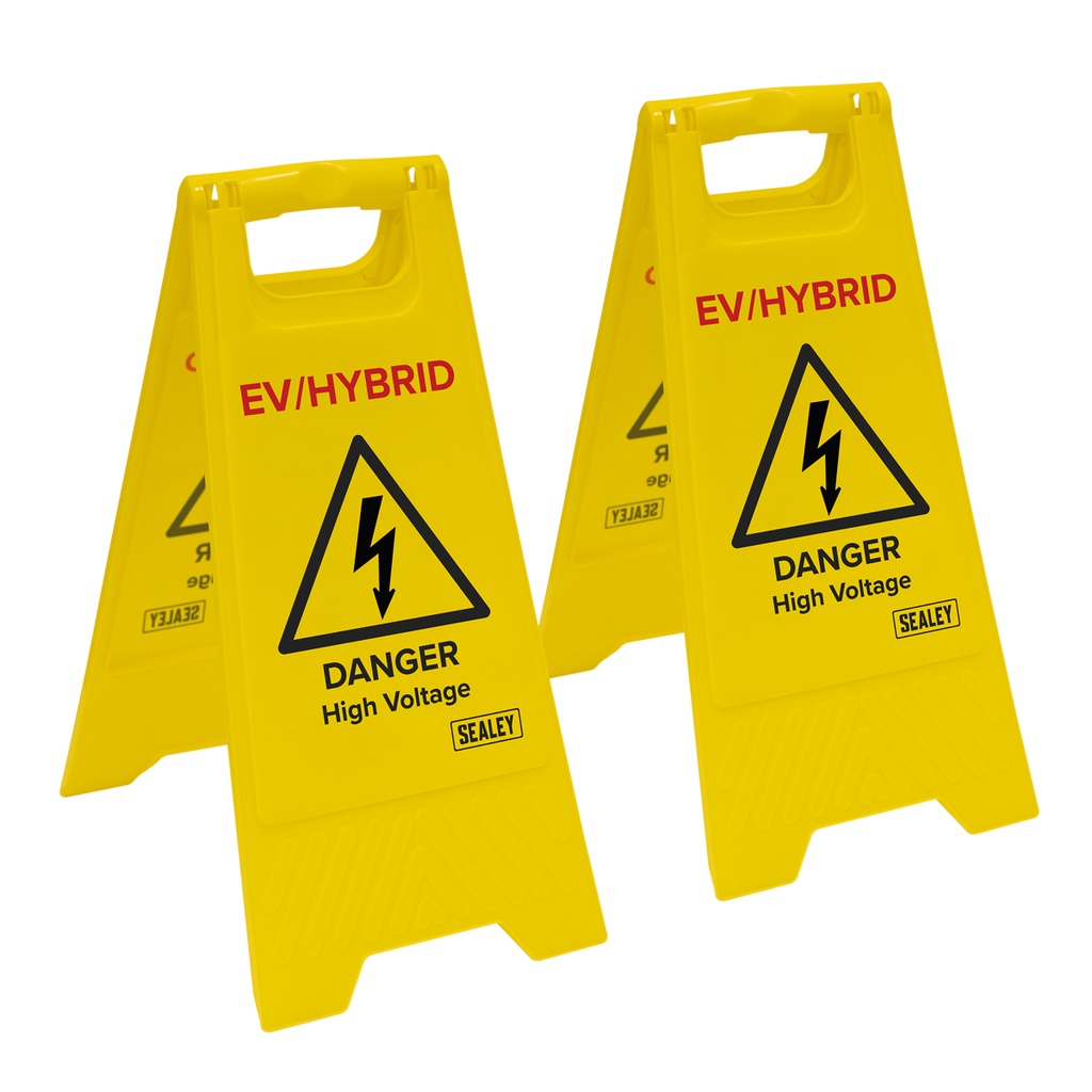 EV/Hybrid Floor Warning Signs - Pack of 2 EV19