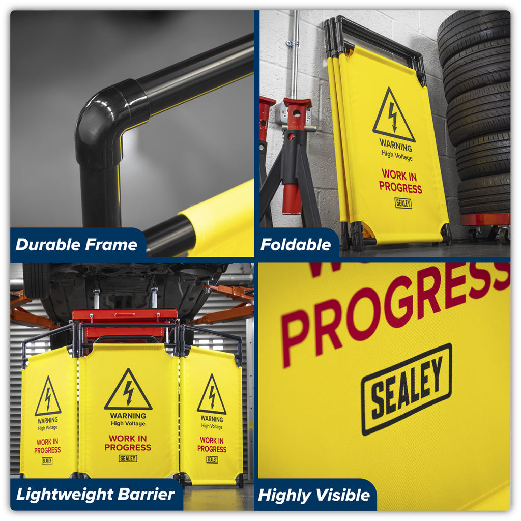 Folding Safety Barrier for Hybrid/Electric Vehicles EV20
