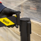 Retractable Safety Belt Barrier Post - Set of 2 EV23
