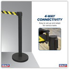 Retractable Safety Belt Barrier Post - Set of 2 EV23