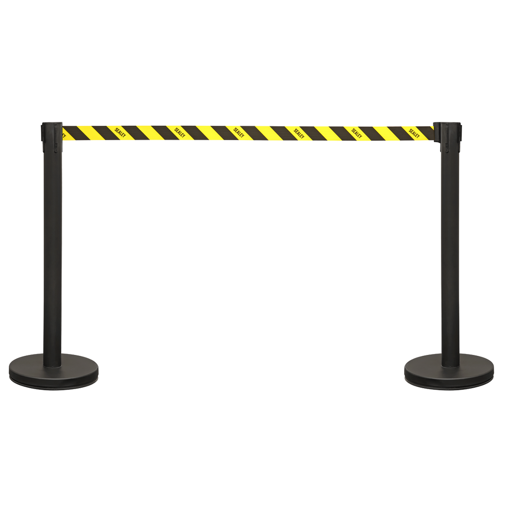 Retractable Safety Belt Barrier Post - Set of 2 EV23