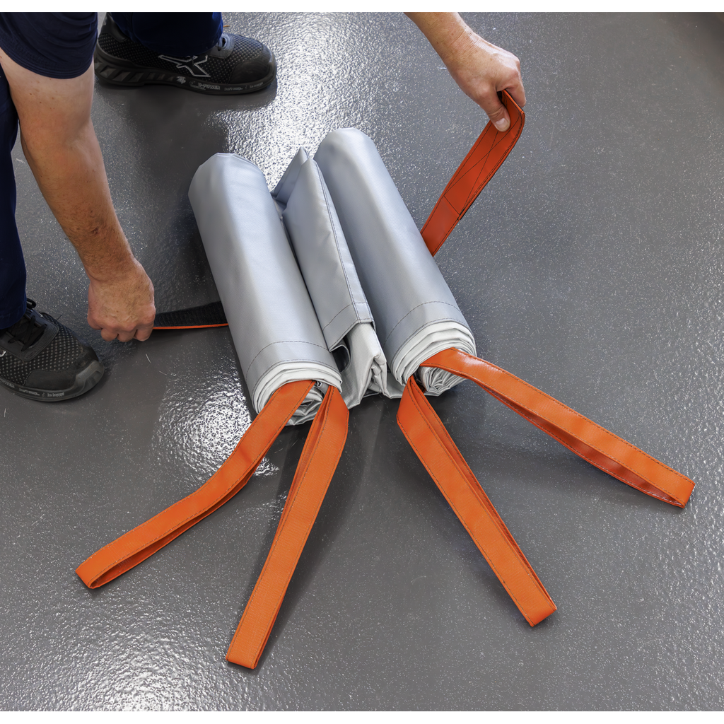 Silicone-Coated Lithium Battery Fire Safety Blanket 3 x 4m EV500S