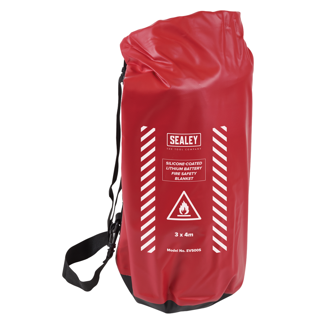 Silicone-Coated Lithium Battery Fire Safety Blanket 3 x 4m EV500S