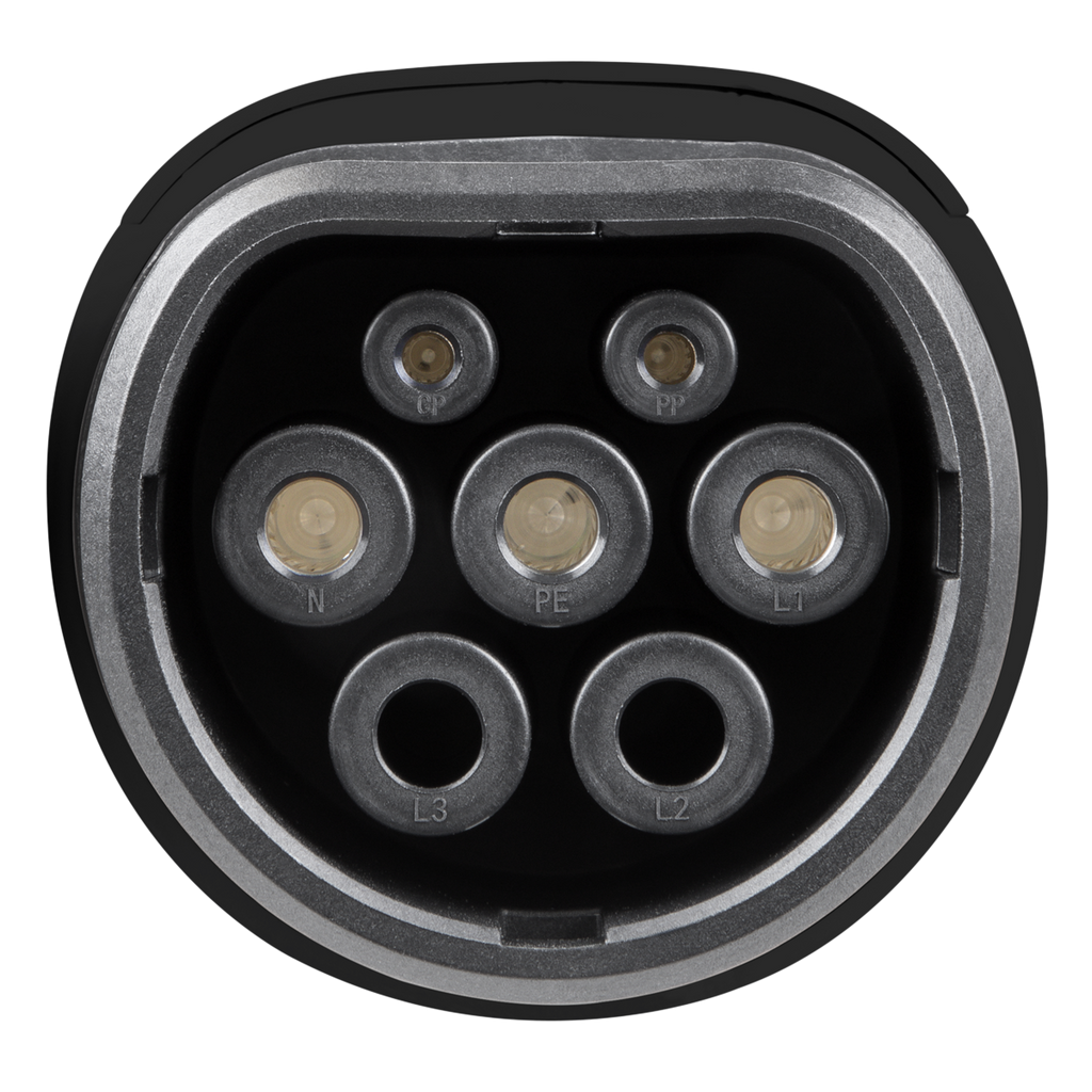 5m Adjustable (3.5kW) Type 2 to UK 3-Pin Plug Portable EV Charger EVAC2