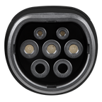 5m Adjustable (3.5kW) Type 2 to UK 3-Pin Plug Portable EV Charger EVAC2