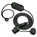 5m Adjustable (3.5kW) Type 2 to UK 3-Pin Plug Portable EV Charger EVAC2