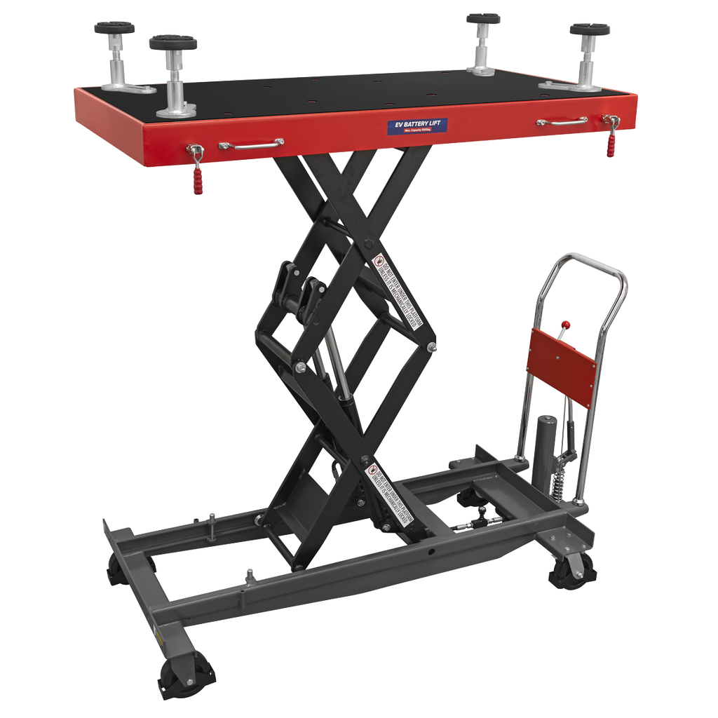 High Lift EV Battery Lift/Hydraulic Platform Truck 1000kg Capacity EVBT1000