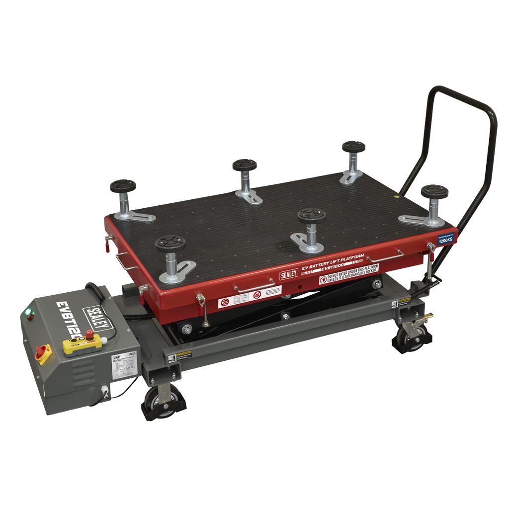 High Lift EV Battery Lift/Hydraulic Platform Truck 1200kg Capacity EVBT1200