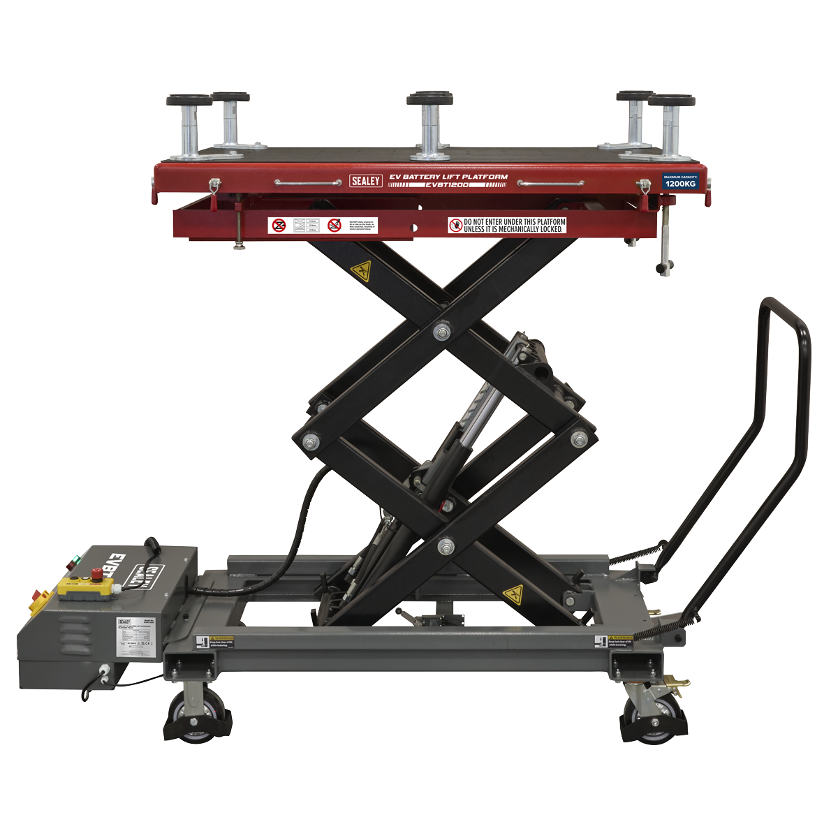 High Lift EV Battery Lift/Hydraulic Platform Truck 1200kg Capacity EVBT1200