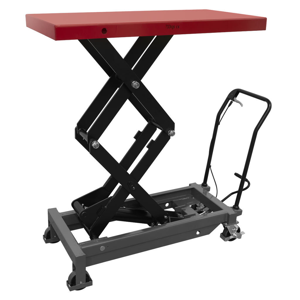 High Lift EV Battery Lift/Hydraulic Platform Truck 700kg Capacity EVBT700