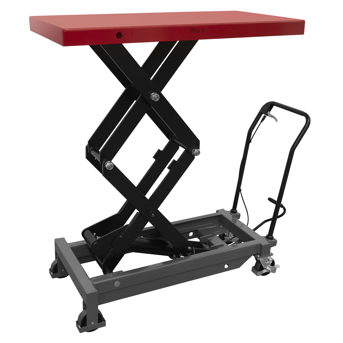 High Lift EV Battery Lift/Hydraulic Platform Truck 700kg Capacity EVBT700