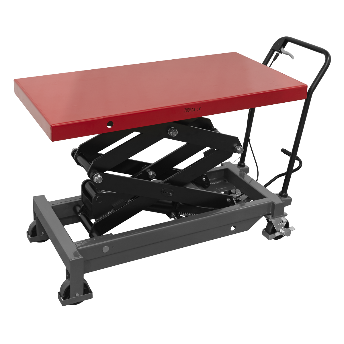 High Lift EV Battery Lift/Hydraulic Platform Truck 700kg Capacity EVBT700