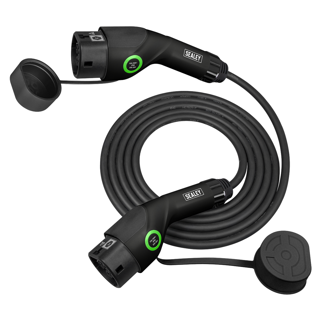 5m Type 2 to Type 2 EV Charging Cable 32A(7.4KW) 1Ph EVCC227KW