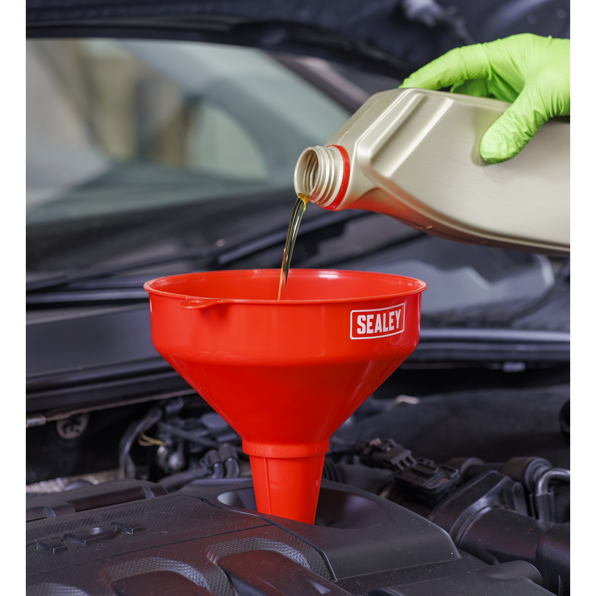Fixed Spout Funnel with Filter 200mm - Medium F2