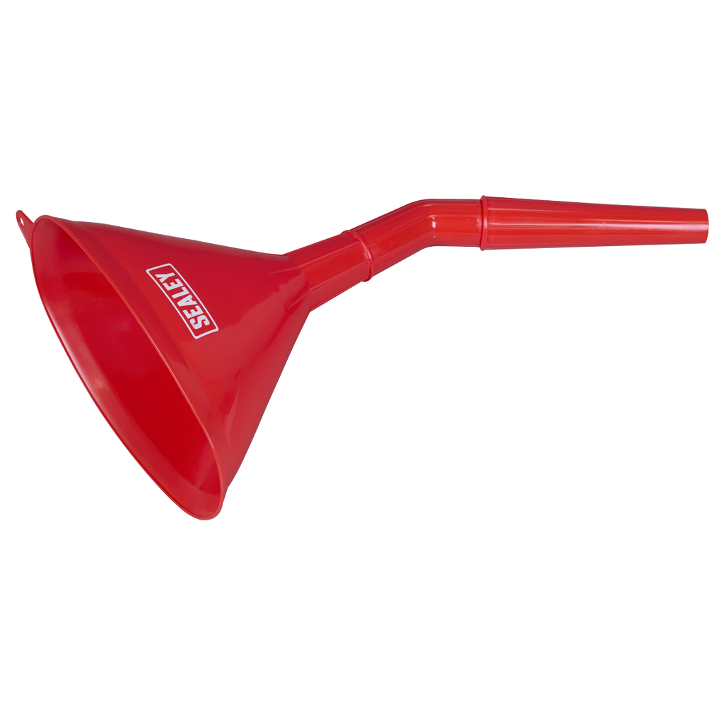 Angled Spout Oval Funnel with Filter 200mm - Medium F7