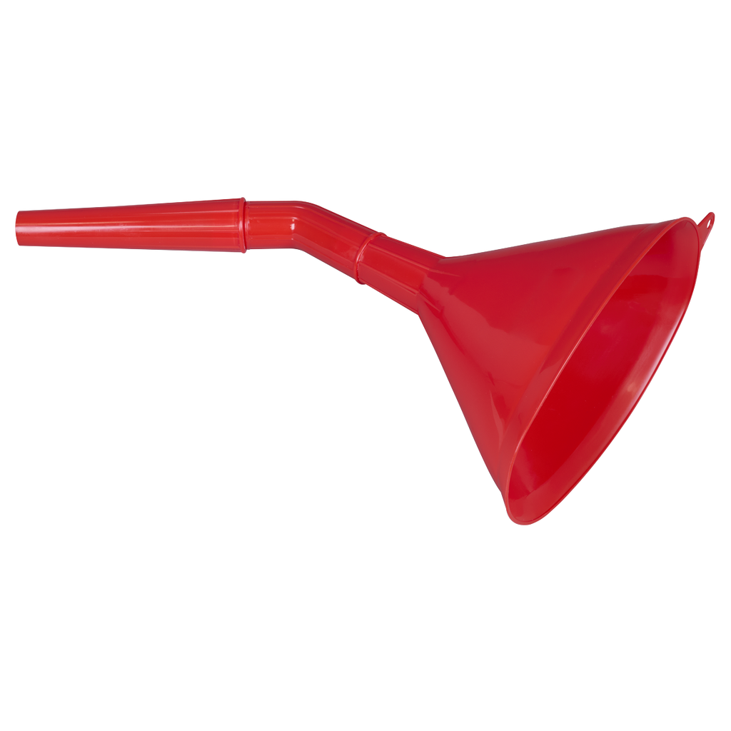 Angled Spout Oval Funnel with Filter 200mm - Medium F7